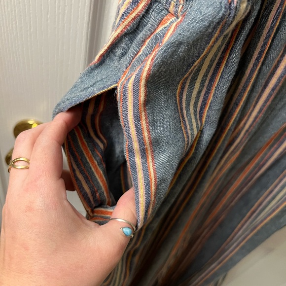 American Eagle Outfitters Blue and Pink Striped Jumpsuit - Picture 5 of 6